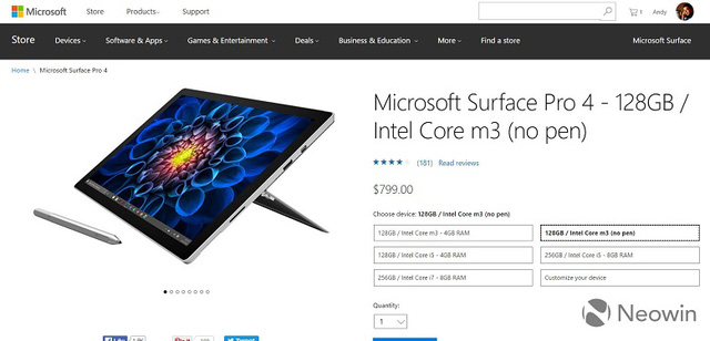Microsoft ra mắt Surface Pro 4 giá rẻ chỉ 17 triệu đồng