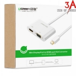 Cáp chuyển Ugreen từ Mini Displayport ra HDMI + VGA - ảnh 2