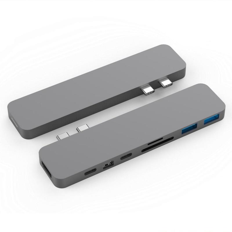 Cáp chuyển HyperDrive 8 in 2 Type-C to HDMI/USB-C/USB 3.1/SD/TF/Mini Displayport - ảnh 4