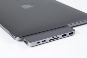 Cáp chuyển HyperDrive 7 in 2 Type-C to HDMI/USB-C/USB 3.1/SD/TF ( GN28B)