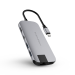 Cáp chuyển Hyperdrive 8 in 1 Type-C to HDMI/LAN/USB-C/USB 3.1/Mini Displayport/SD/TF (HD247B) - ảnh 1