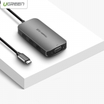 Cáp chuyển Ugreen 4 in 1 Type-C to VGA/USB 3.0 (50210) - ảnh 1