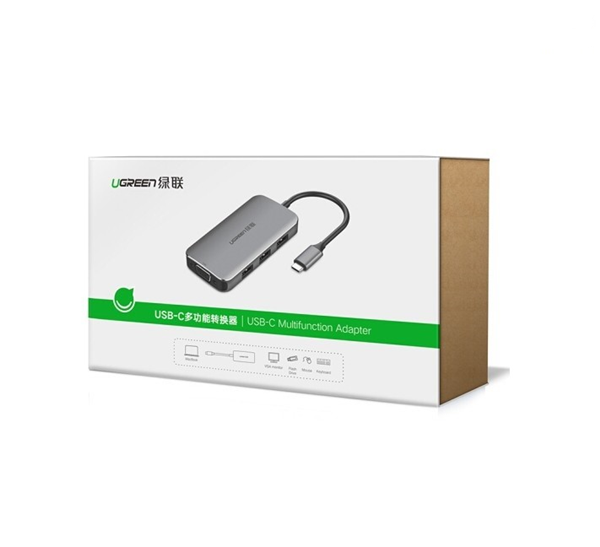 Cáp chuyển Ugreen 4 in 1 Type-C to VGA/USB 3.0 (50210) - ảnh 4