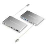 Cáp chuyển HyperDrive 11 in 1 Type-C to HDMI/VGA/LAN/USB-C/USB 3.0/SD/TF/Mini Displayport/jack 3.5mm - ảnh 2