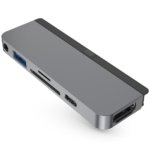 Cáp chuyển HyperDrive  6 in 1 Type-C to HDMI/USB 3.0/USB-C/SD/TF/jack 3.5mm (HD319B) - ảnh 1