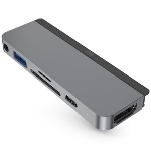 Cáp chuyển HyperDrive  6 in 1 Type-C to HDMI/USB 3.0/USB-C/SD/TF/jack 3.5mm (HD319B)