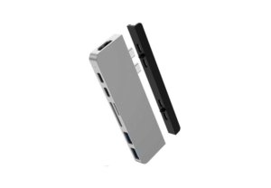 Cáp chuyển HyperDrive 7 in 2 Type-C to HDMI/USB-C/USB 3.0/SD/TF (HD28C)