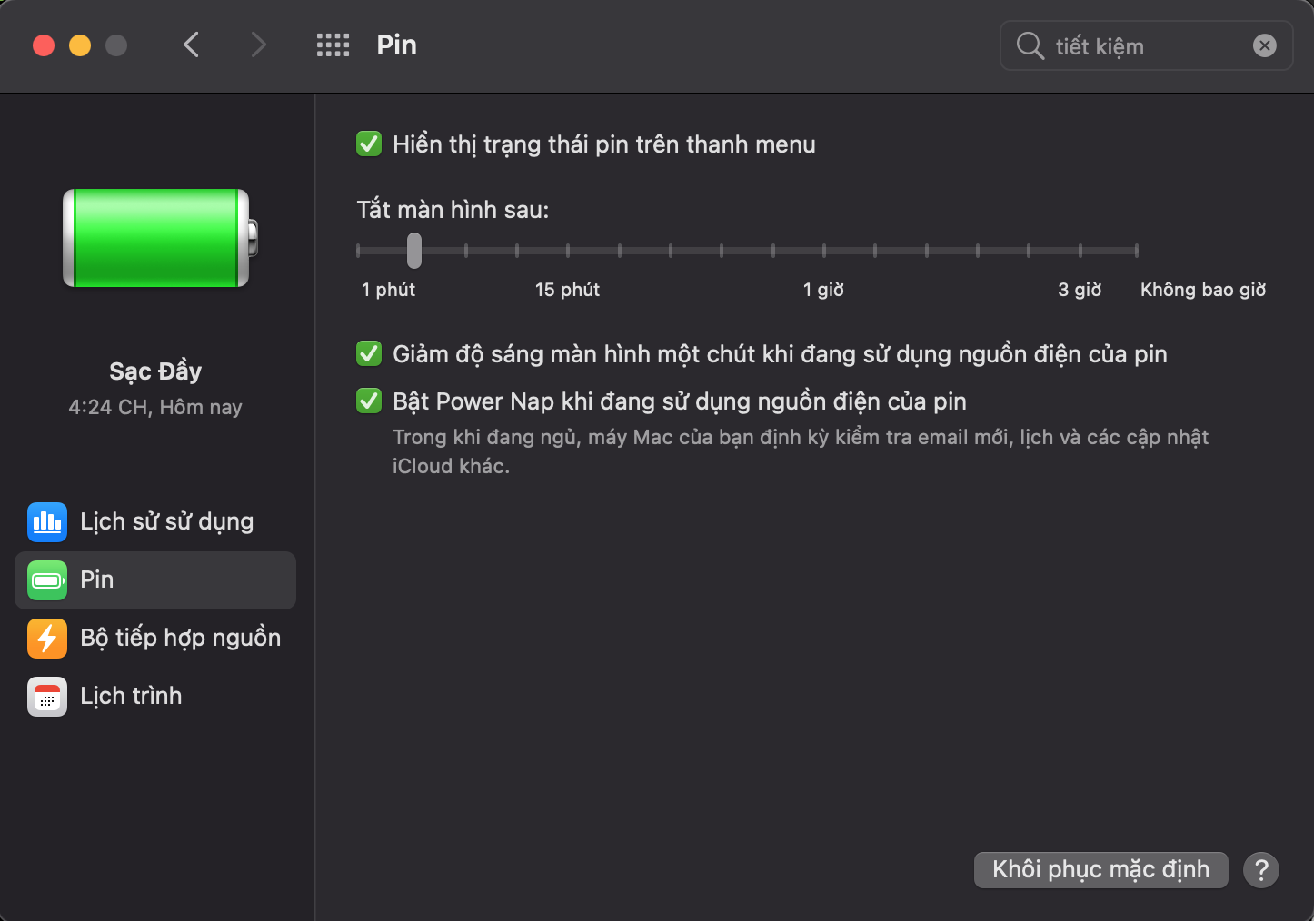 Những phương pháp giúp cải thiện thời lượng pin cho MacBook