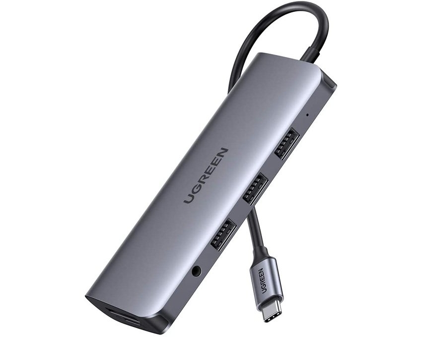 Cáp chuyển Ugreen 10 in 1 Type-C to HDMI/VGA/LAN/USB 3.0/SD/TF/USB-C/jack 3.5mm (80133) - ảnh 2
