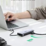 Cáp chuyển Ugreen 10 in 1 Type-C to HDMI/VGA/LAN/USB 3.0/SD/TF/USB-C/jack 3.5mm (80133) - ảnh 3