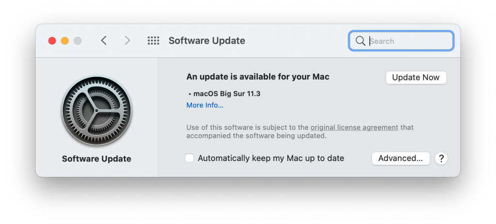 MacOS Big Sur 11.3 - Cài đặt