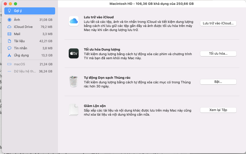 Mẹo Dọn dẹp ổ cứng Mac khi bị đầy