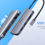 Cáp chuyển Ugreen từ USB-C 7 in 1 to HDMI + USB 3.0 + LAN 1gbps + TF/SD + PD 100W (50852) - ảnh 1