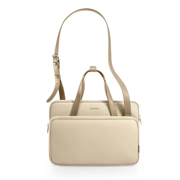 Túi đeo chéo Tomtoc (USA) Premium Leather Shoulder Bag Macbook 13/14 inch - ảnh 3