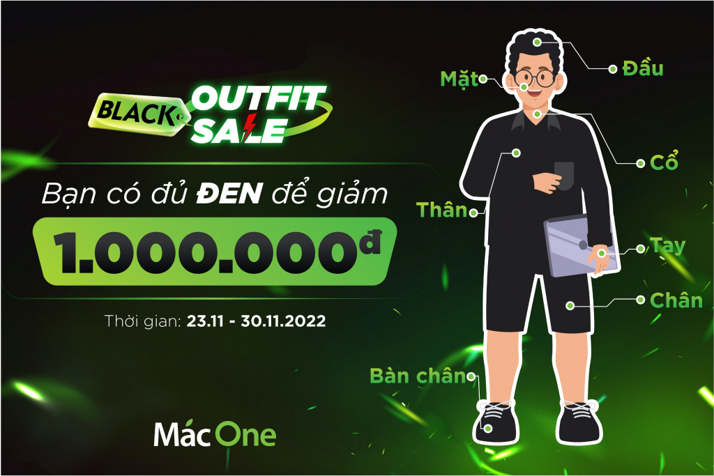 Khuyến mãi Black Friday 2022: Sắc Đen Huyền Diệu - Sale đến 1.000.000đ