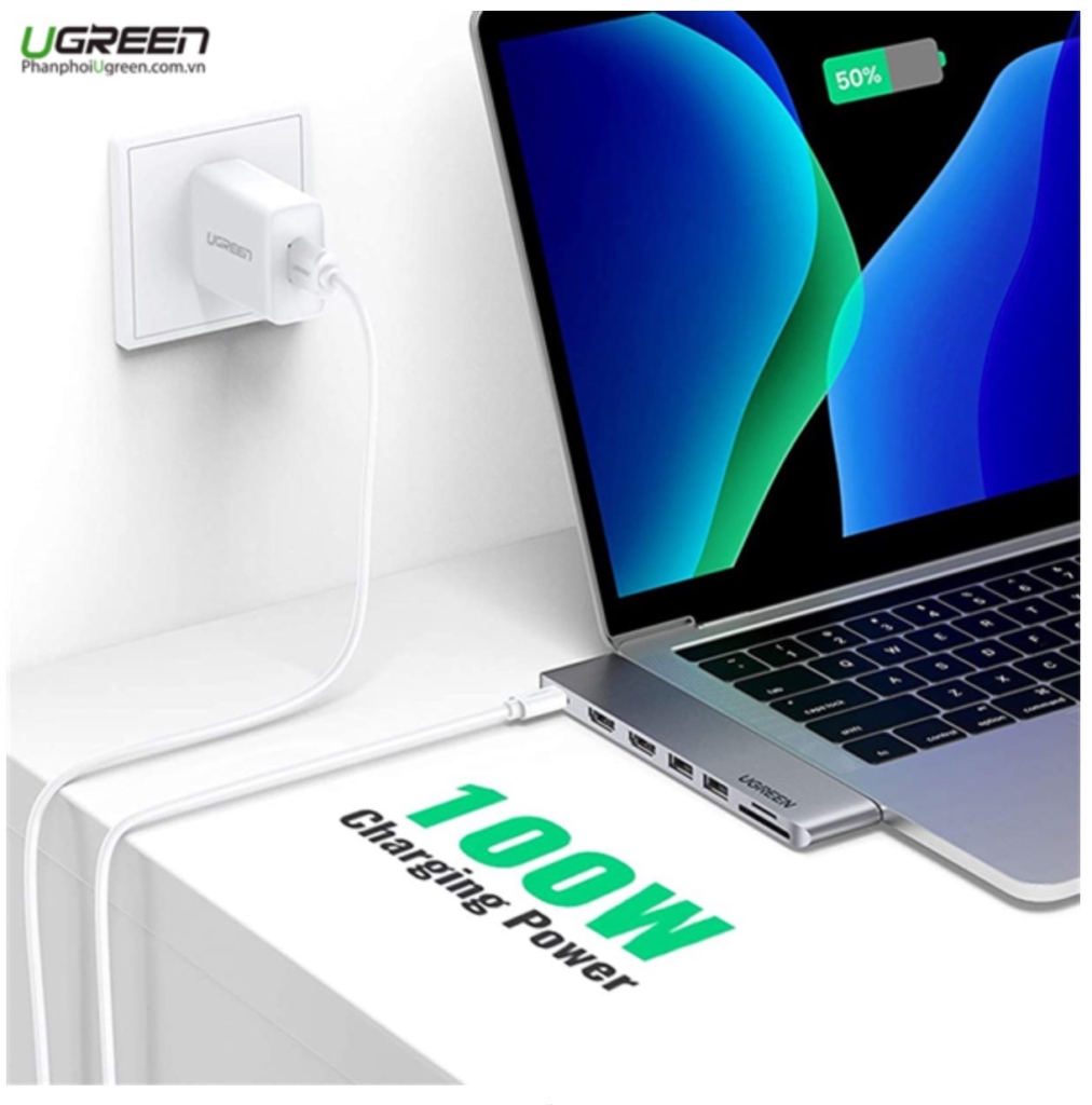 Cáp chuyển Ugreen từ USB-C 7 in 2 (80548) - ảnh 4