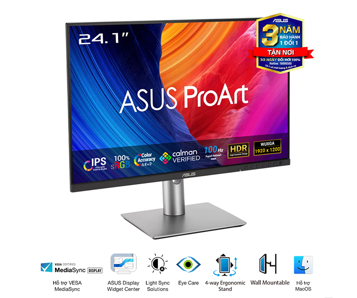 Màn hình ASUS ProArt Display PA248QFV (PA248QV Gen 2) – 24.1″ WUXGA IPS – NEW - ảnh 2