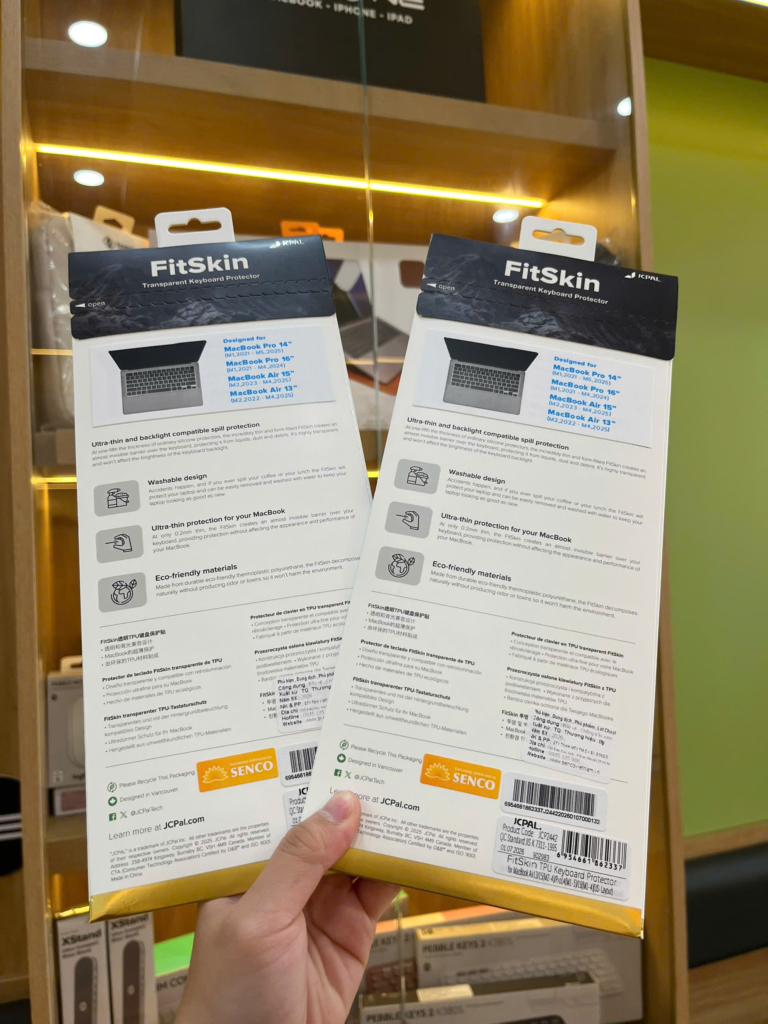 Phủ phím JCPAL Fitskin TPU MacBook Pro 14 inch/ 16 inch 2021/ Air 2022 – Trong Suốt - ảnh 3