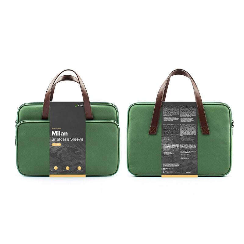 Túi xám kiêm túi chống sốc Milan Briefcase 13/14 Inch - ảnh 5